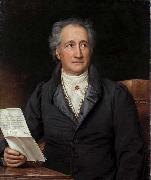 Joseph Stieler Johann Wolfgang von Goethe Sweden oil painting artist